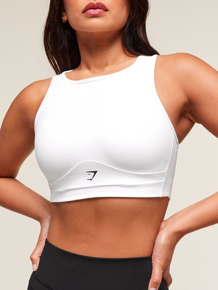 Gymshark Mesh Back Sports Bra — White — 5