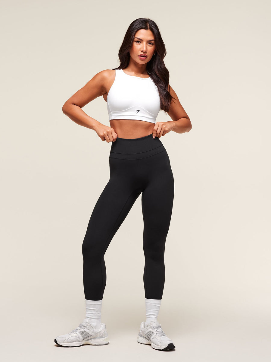 Gymshark Mesh Back Sports Bra — White — 6