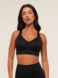 Gymshark High Support V-Neck Sports Bra — Black — 1