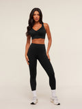 Gymshark High Support V-Neck Sports Bra — Black — 4