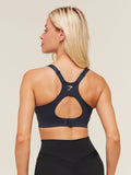 Gymshark High Support V-Neck Sports Bra — Heavy Blue — 2