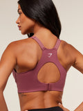 Gymshark High Support V-Neck Sports Bra — Reset Pink — 5