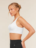 Gymshark High Support V-Neck Sports Bra — White — 3