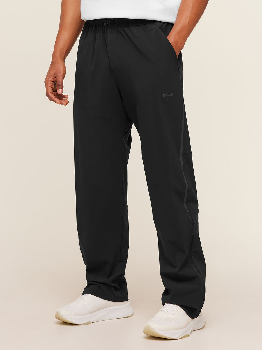 Gymshark Hybrid Zip Pants — Black — 3