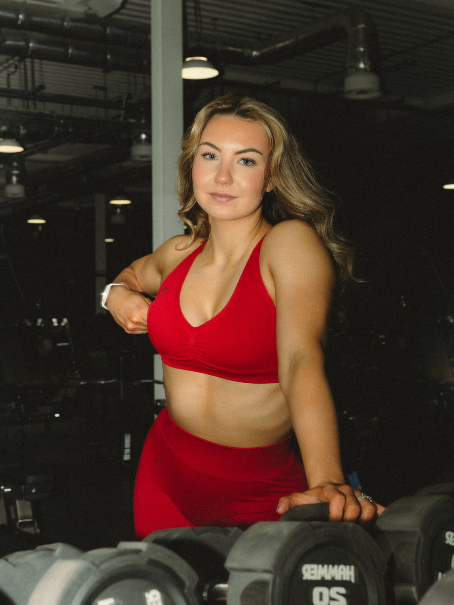 Gymshark Lift Seamless Sports Bra — Carmine Red — 5