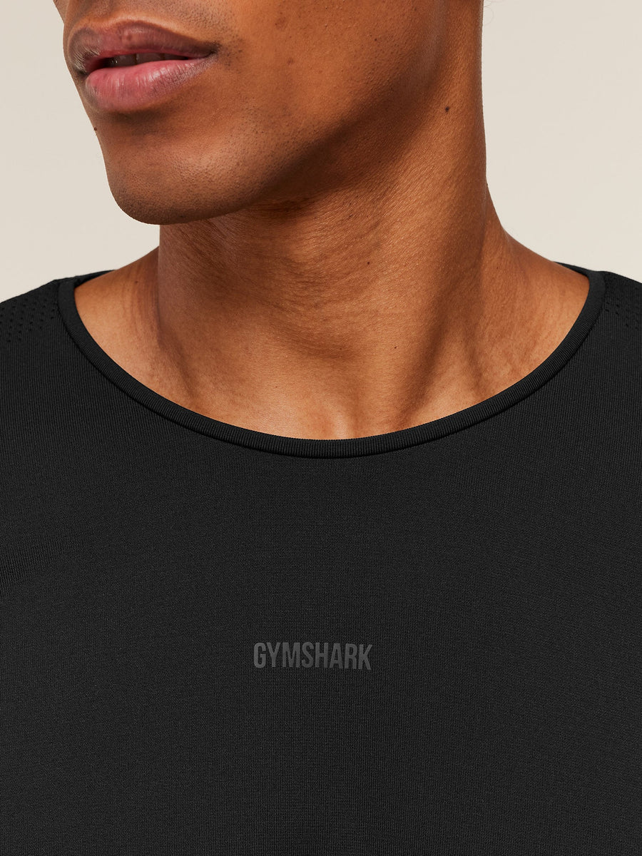 Gymshark Distance Seamless T-Shirt — Black — 6