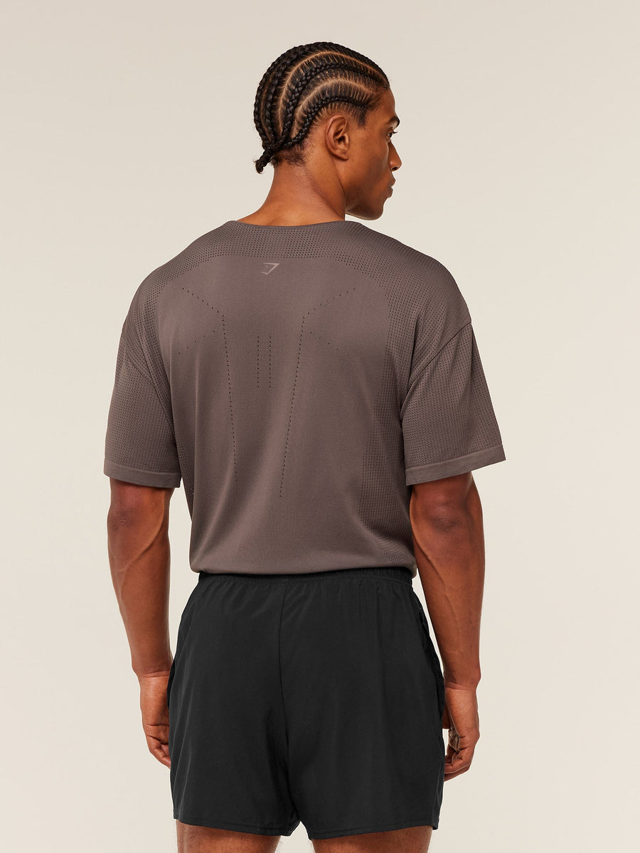 Gymshark Distance Seamless T-Shirt — Cool Brown /  Cool Brown — 2