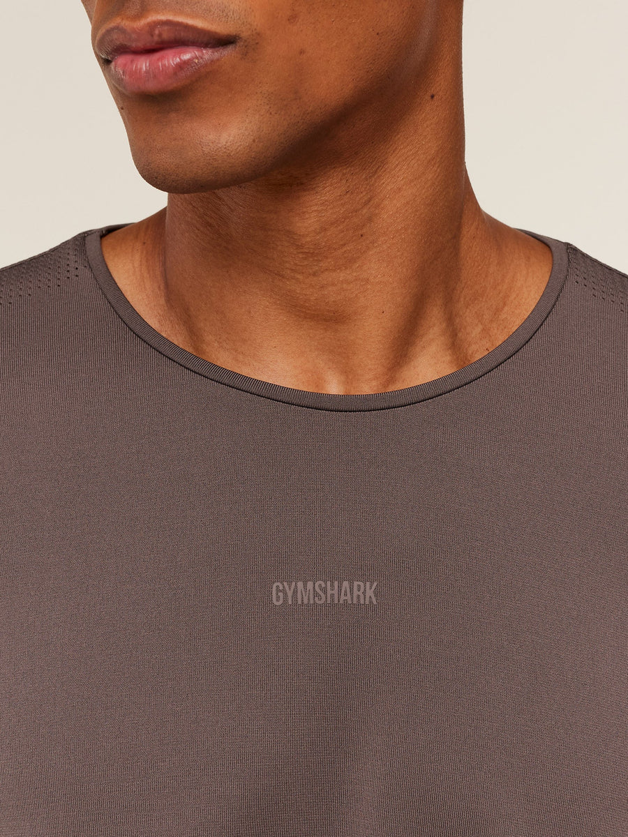 Gymshark Distance Seamless T-Shirt — Cool Brown /  Cool Brown — 5