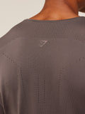Gymshark Distance Seamless T-Shirt — Cool Brown /  Cool Brown — 6