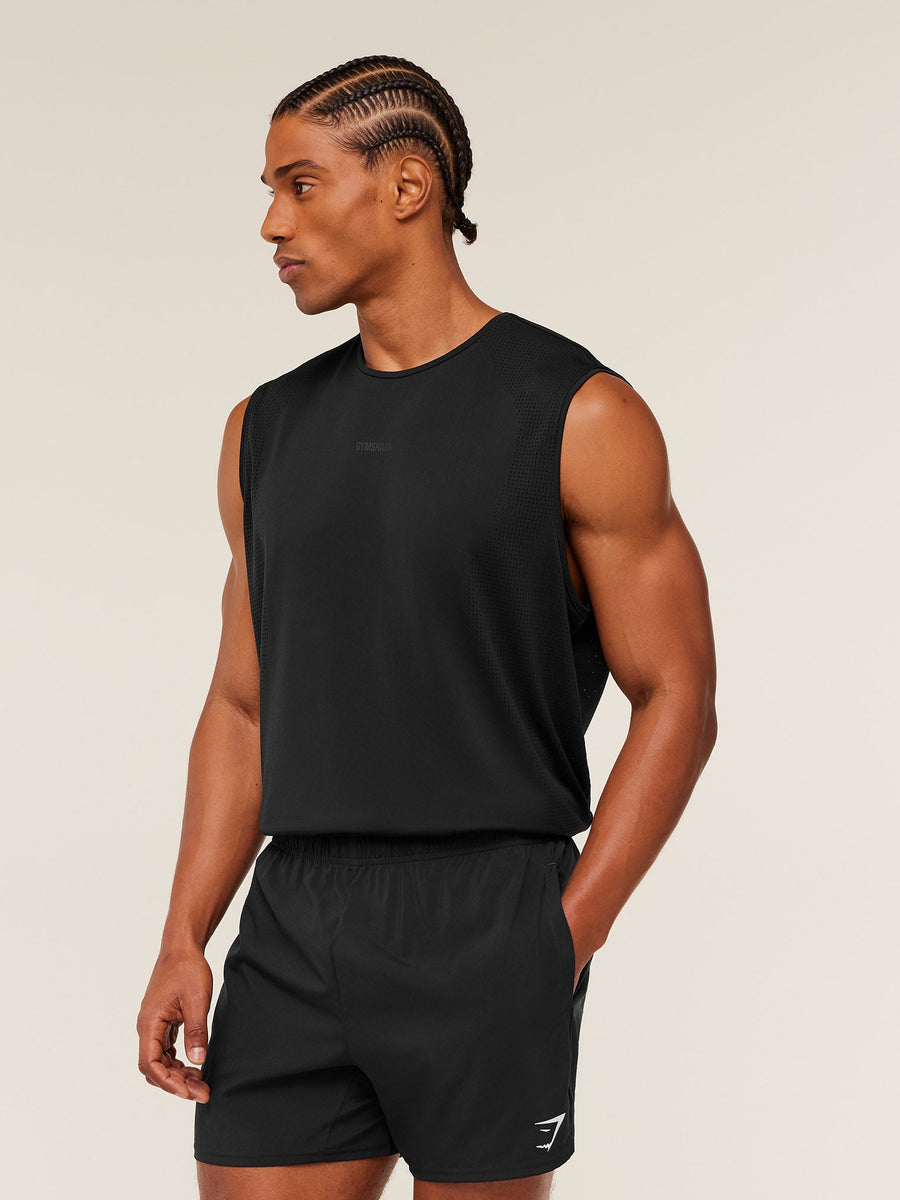 Gymshark Distance Seamless Tank — Black — 3
