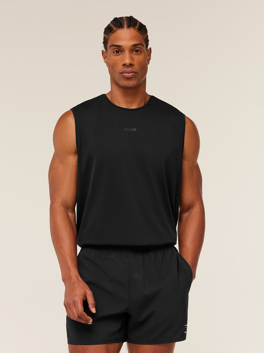 Gymshark Distance Seamless Tank — Black — 4