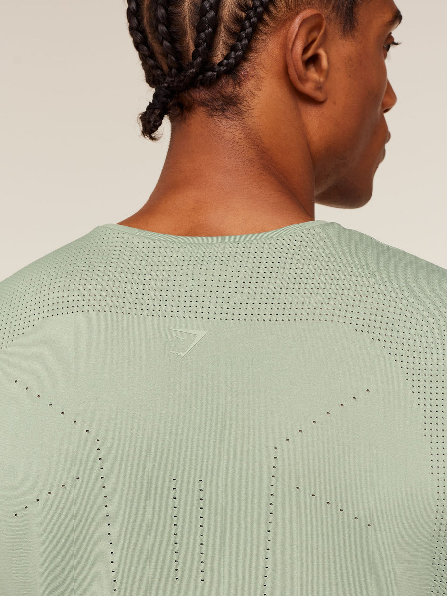 Gymshark Distance Seamless Tank — Haze Green /  Haze Green — 5