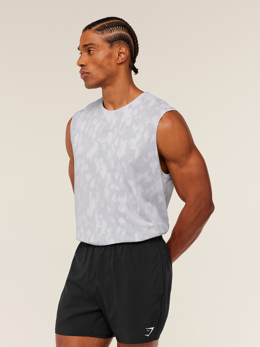 Gymshark Distance Seamless Tank — Light Grey /  Light Grey / ACID WASH — 5