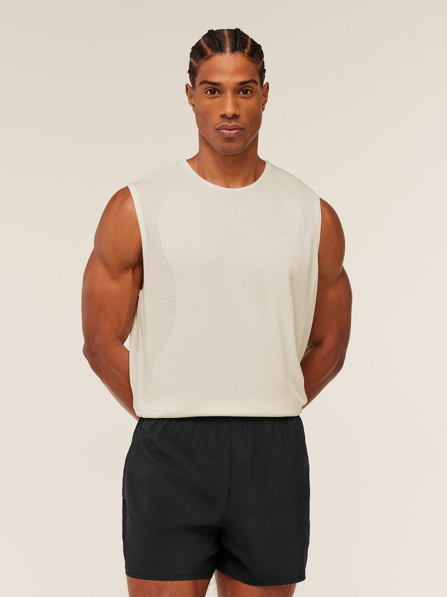 Gymshark Distance Seamless Tank — Soft White /  Soft White — 1