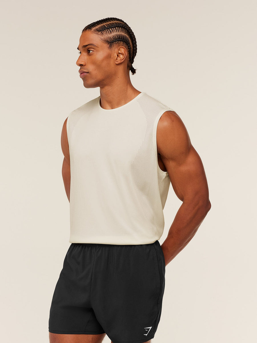 Gymshark Distance Seamless Tank — Soft White /  Soft White — 3