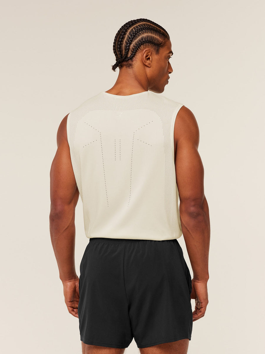 Gymshark Distance Seamless Tank — Soft White /  Soft White — 2