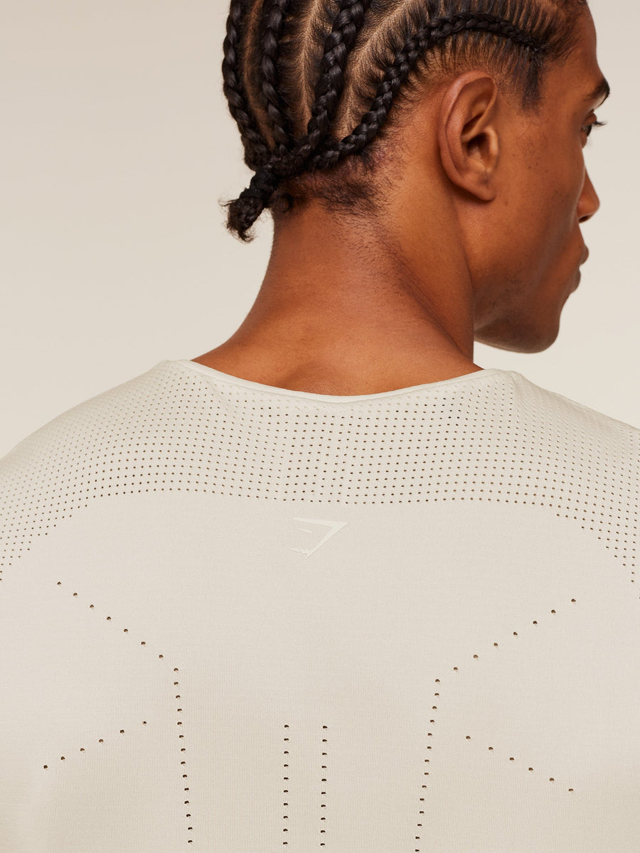 Gymshark Distance Seamless Tank — Soft White /  Soft White — 5