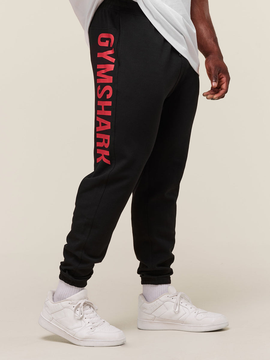 Gymshark Impact Joggers — Black/Vivid Red — 1