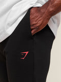 Gymshark Impact Joggers — Black/Vivid Red — 6