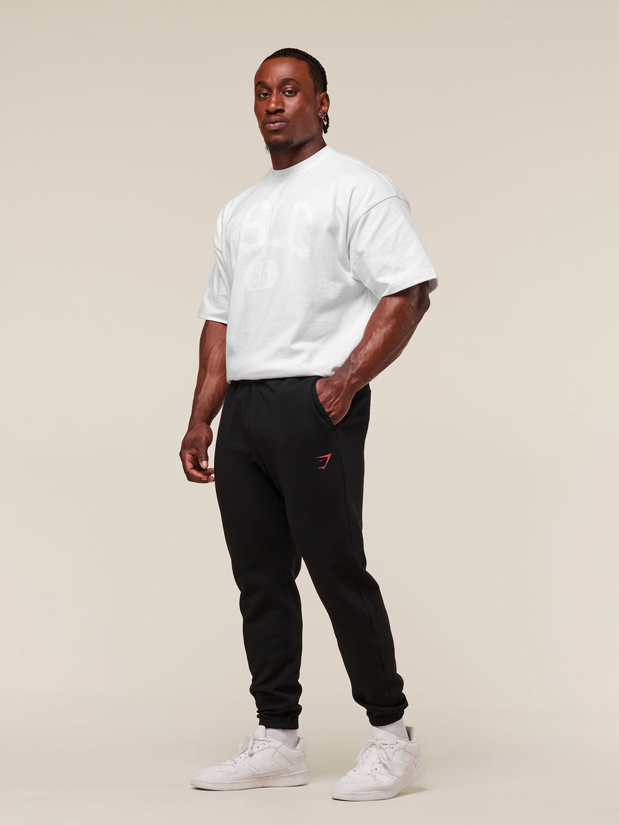 Gymshark Impact Joggers — Black/Vivid Red — 4