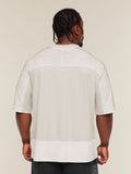 Gymshark Collective Mesh Wordmark Jersey — Tinted White/Soft White/Pebble Grey — 2