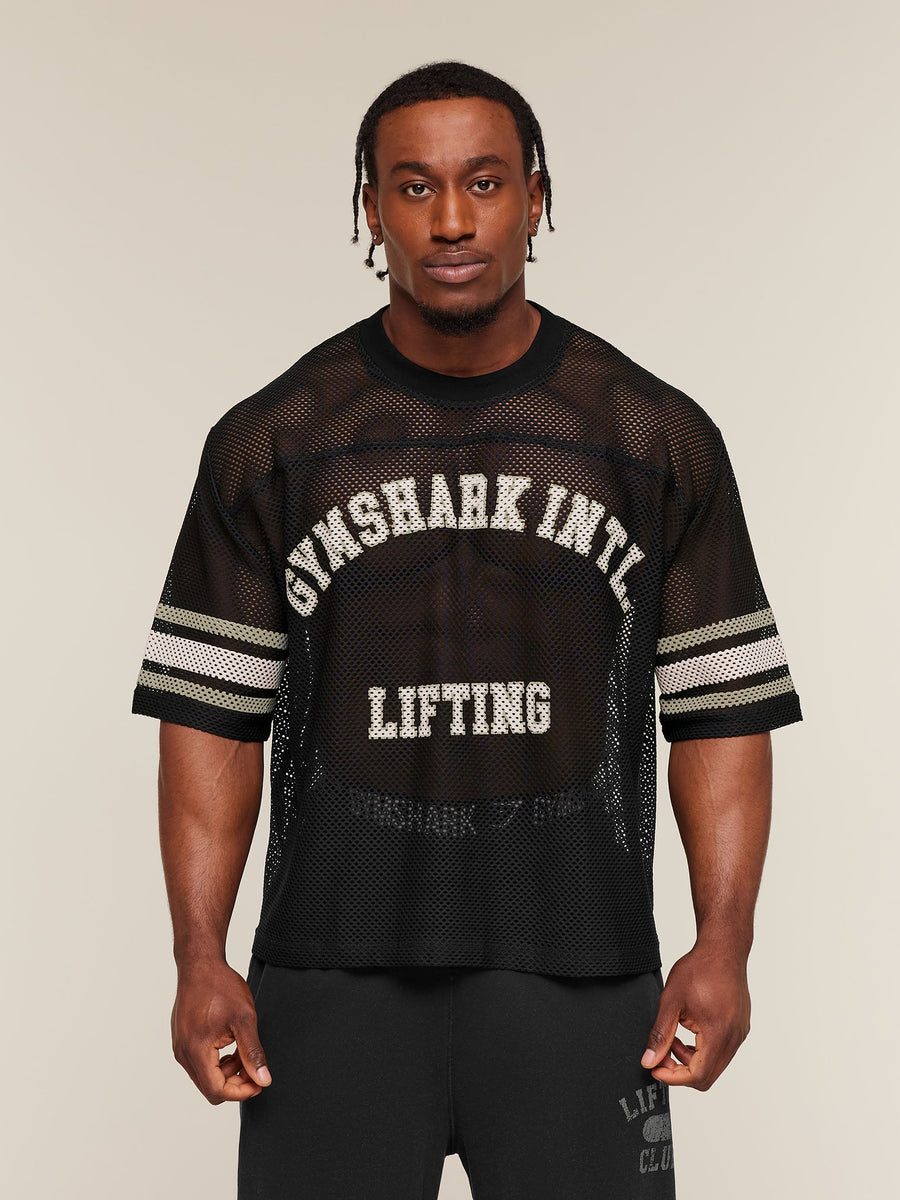 Gymshark Collective Mesh Contrast Jersey — Black — 1