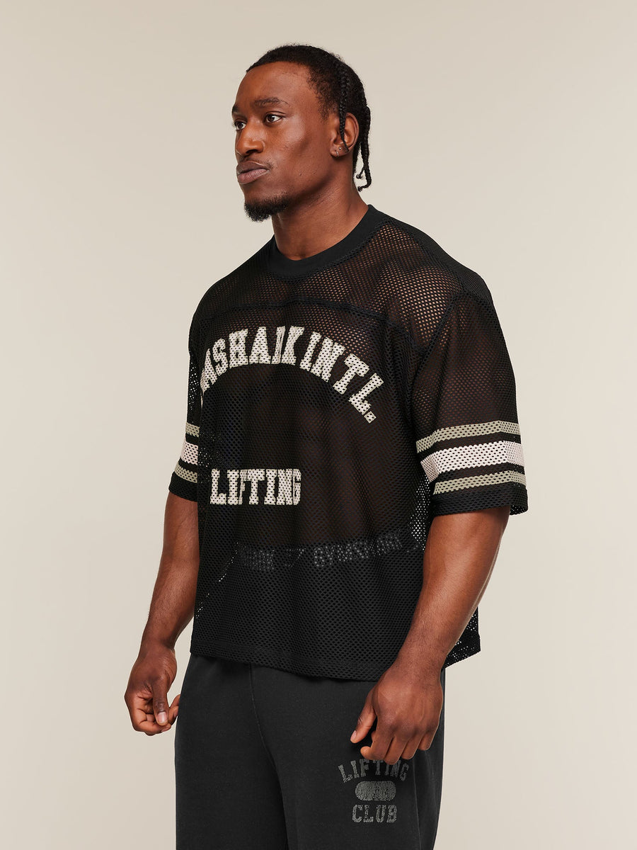 Gymshark Collective Mesh Contrast Jersey — Black — 4