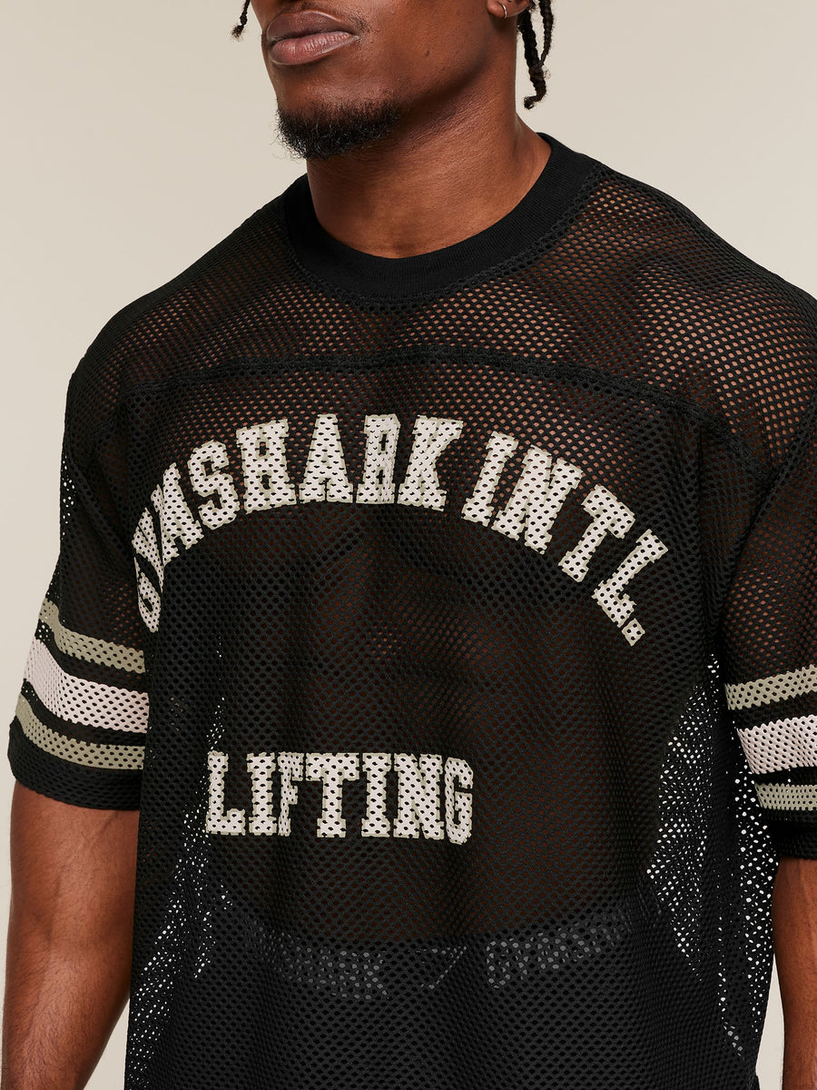 Gymshark Collective Mesh Contrast Jersey — Black — 5