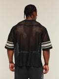 Gymshark Collective Mesh Contrast Jersey — Black — 2