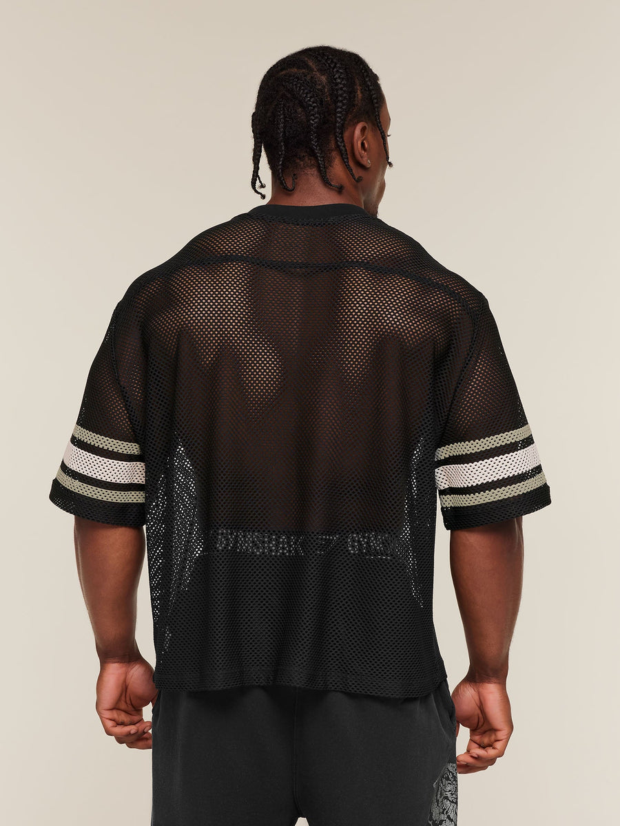 Gymshark Collective Mesh Contrast Jersey — Black — 2