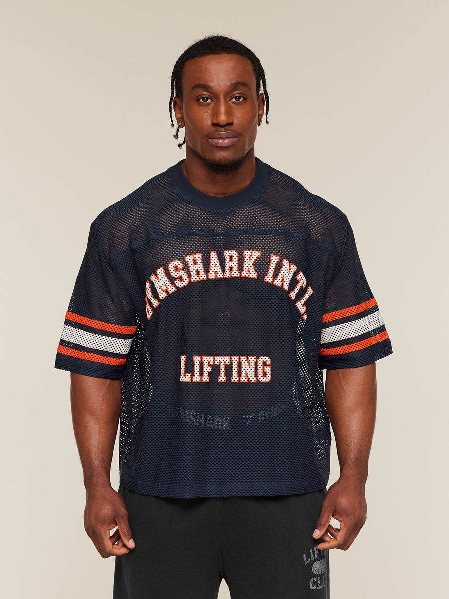 Gymshark Collective Mesh Contrast Jersey — Heavy Blue — 1