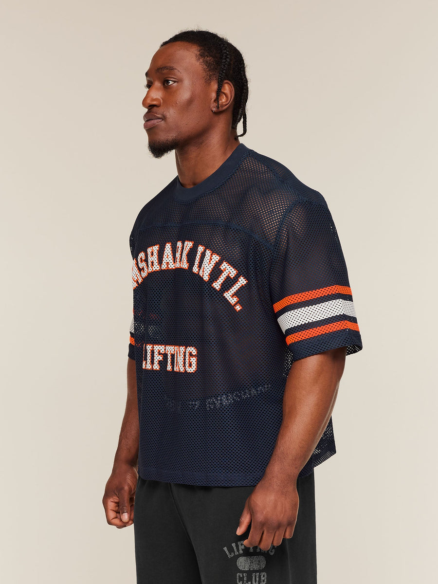 Gymshark Collective Mesh Contrast Jersey — Heavy Blue — 5