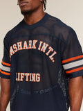 Gymshark Collective Mesh Contrast Jersey — Heavy Blue — 6