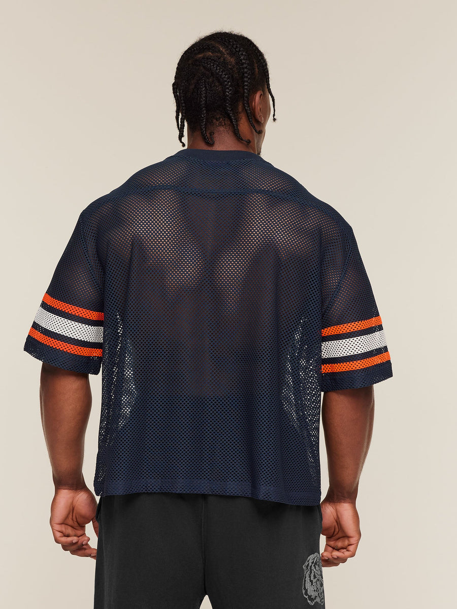 Gymshark Collective Mesh Contrast Jersey — Heavy Blue — 4