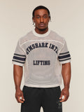 Gymshark Collective Mesh Contrast Jersey — Tinted White — 1