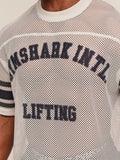 Gymshark Collective Mesh Contrast Jersey — Tinted White — 5