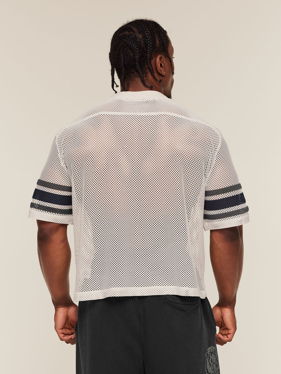 Gymshark Collective Mesh Contrast Jersey — Tinted White — 2