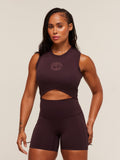 Gymshark Legacy Sleeveless Crop Top — Cherry Purple — 1
