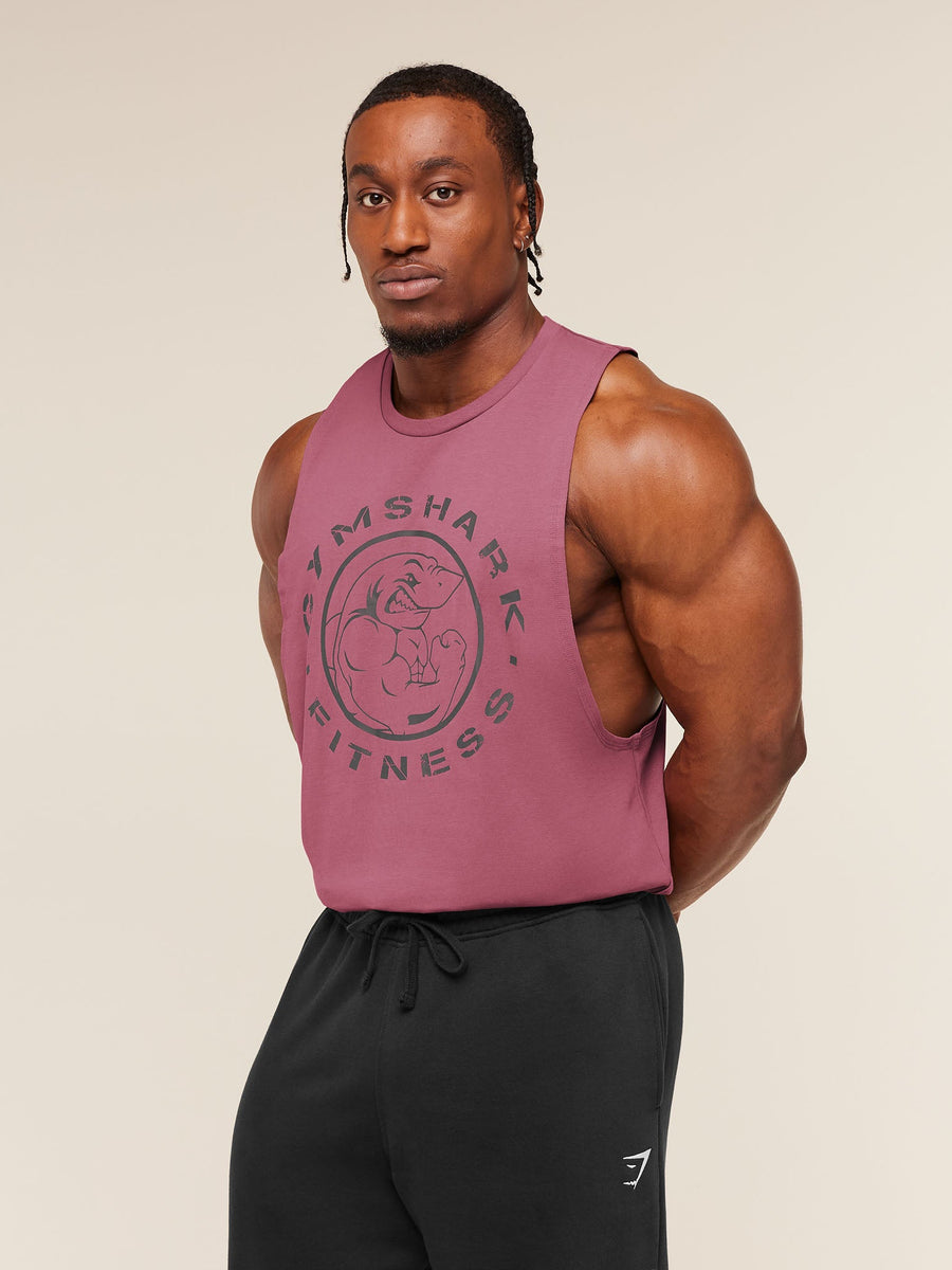 Gymshark Legacy Drop Arm Tank — Reset Pink — 3