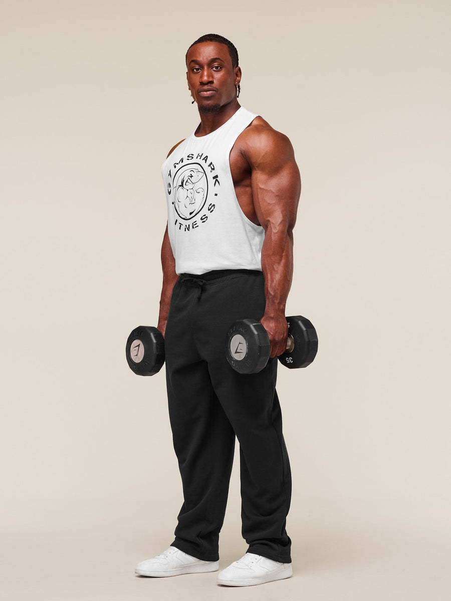 Gymshark Legacy Drop Arm Tank — White — 4