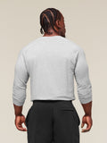 Gymshark Legacy Henley — Light Grey Marl — 2
