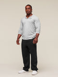 Gymshark Legacy Henley — Light Grey Marl — 4