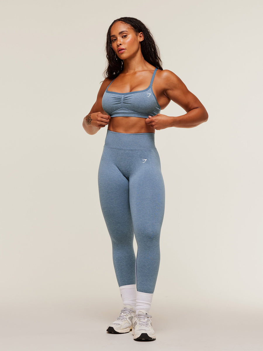 Gymshark Lift Seamless Sports Bra — Worn Blue/Peri Blue Marl — 5