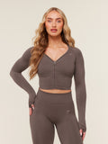 Gymshark Lift Seamless Jacket — Cool Brown — 1