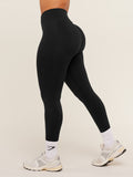 Gymshark Lift Seamless High-Rise Leggings — Black/Black Marl — 3
