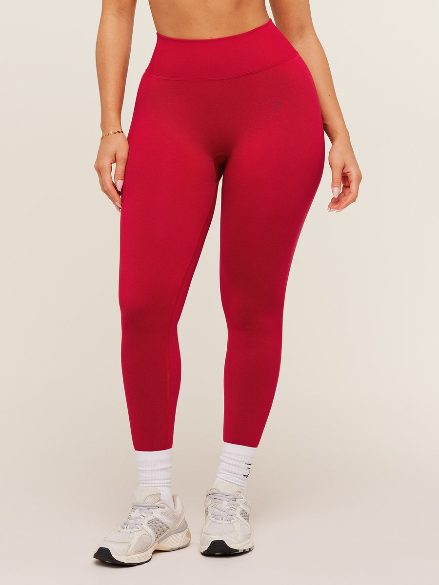 Gymshark Lift Seamless High-Rise Leggings — Carmine Red — 1