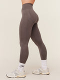 Gymshark Lift Seamless High-Rise Leggings — Cool Brown — 4