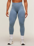 Gymshark Lift Seamless High-Rise Leggings — Worn Blue/Peri Blue Marl — 1