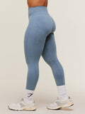 Gymshark Lift Seamless High-Rise Leggings — Worn Blue/Peri Blue Marl — 3
