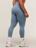 Gymshark Lift Seamless High-Rise Leggings — Worn Blue/Peri Blue Marl — 2